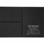 KFZ-Scheintasche NERO mit individuellem Logo, Schwarz, 3 Einsteckfächer