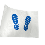 Papierfußmatten STANDARD mit Fuß Aufdruck (1P/500)