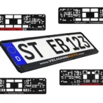 Gemischte Kennzeichenhalter in 1a-Qualität mit Fehldrucken