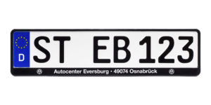 Kennzeichenhalter MARS 520s Siebdruck