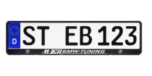 Kennzeichenhalter MERKUR 520s Siebdruck