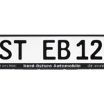 Kennzeichenhalter NEPTUN 520s Exklusiv mit erhabener Schrift