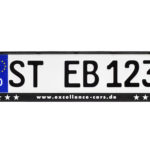 Kennzeichenhalter PLUTO 460s Siebdruck