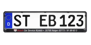 Kennzeichenhalter SATURN 520s Digitaldruck