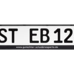 Kennzeichenhalter TITAN 520s Siebdruck