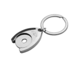 Metall-Schlüsselanhänger META mit Einkaufschip