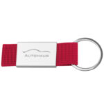 Schlüsselanhänger SPORT mit farbigem Stoffbändchen – Bild 4