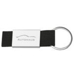 Schlüsselanhänger SPORT mit farbigem Stoffbändchen